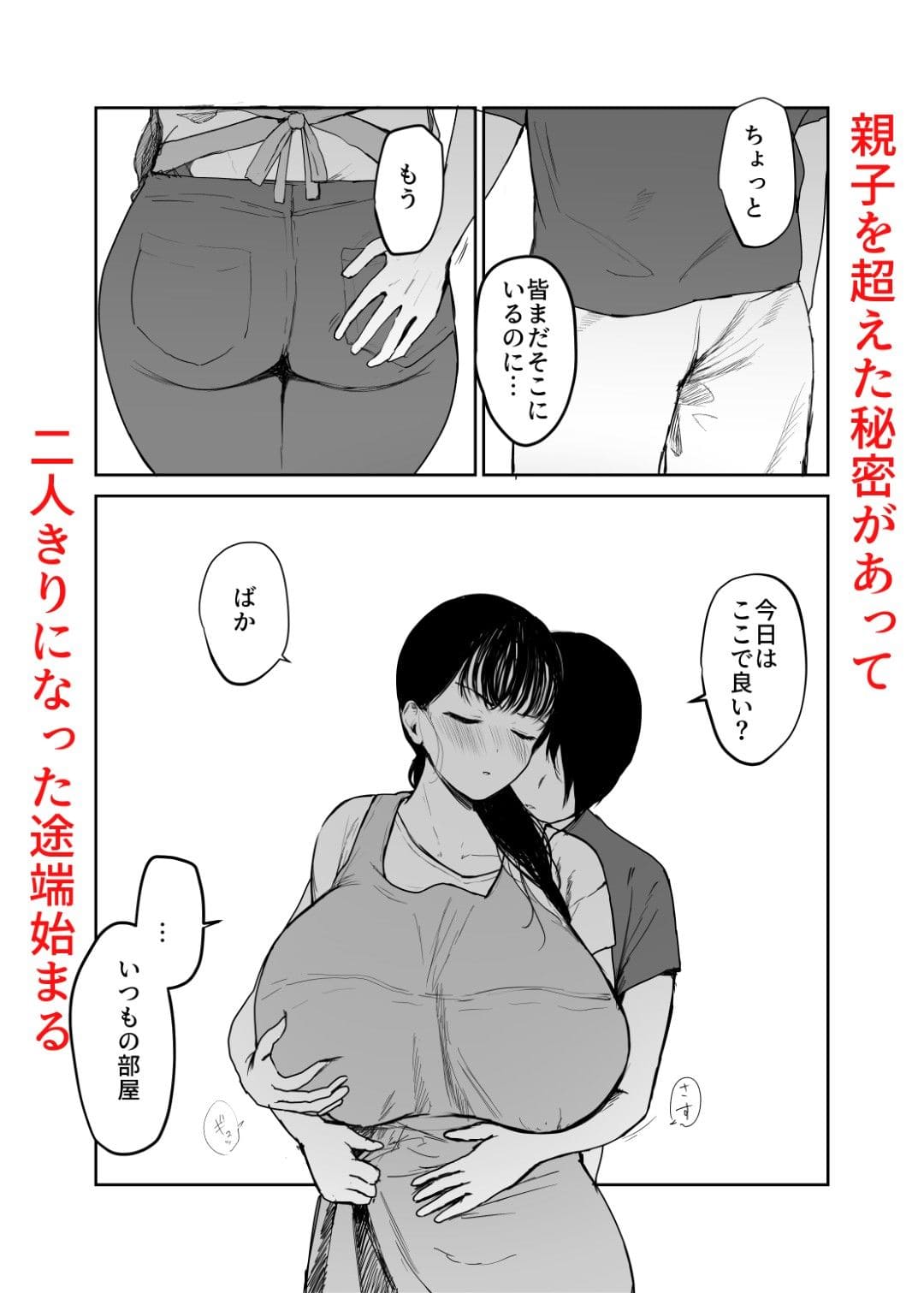 むちぱん屋の同人漫画『お母さんにはこれぐらいしか出来ないから2』の表紙イラスト