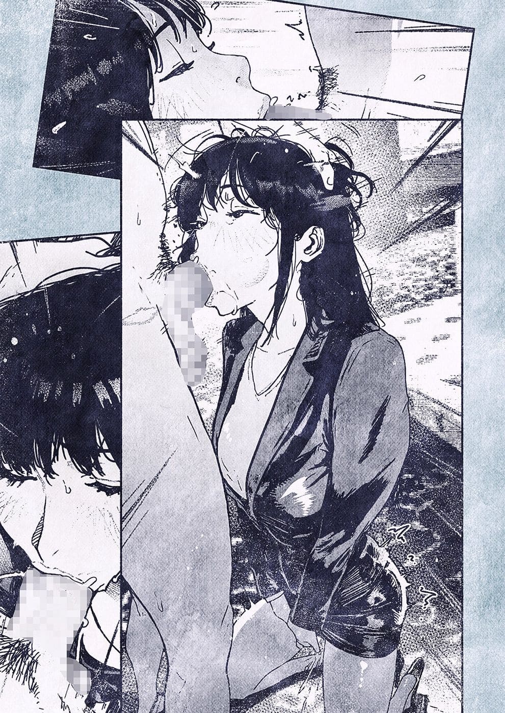 FANZA同人で注目の背徳ドラマ「100日後に妊娠するOLさん！」表紙ビジュアル